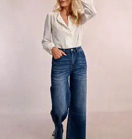 Molly Bracken High Waisted Wide Leg Jeans