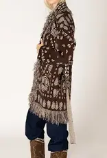 Lyla & Lux Saddle Fair Isle Bandana Print Cardi