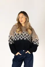 Lyla & Lux Aria Fair Isle Crew