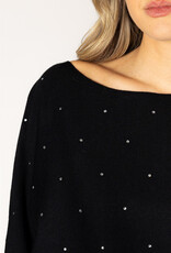 Lyla & Lux Nobu Crystal Off Shoulder Sweater