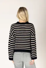 Lyla & Lux Dina Cotton Stripe Cardi