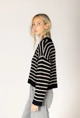 Lyla & Lux Dina Cotton Stripe Cardi