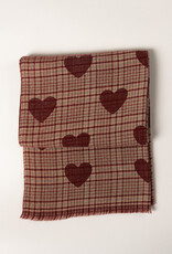 Lyla & Lux Love Hearts Printed Scarf