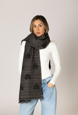 Lyla & Lux Love Hearts Printed Scarf