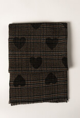 Lyla & Lux Love Hearts Printed Scarf