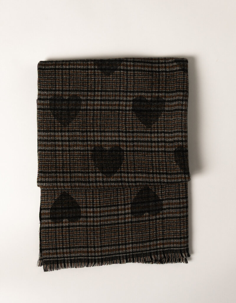 Lyla & Lux Love Hearts Printed Scarf