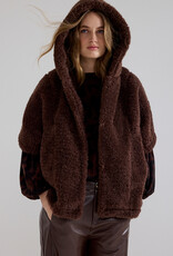 Tramontana Faux Fur Hooded Cape