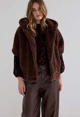 Tramontana Faux Fur Hooded Cape