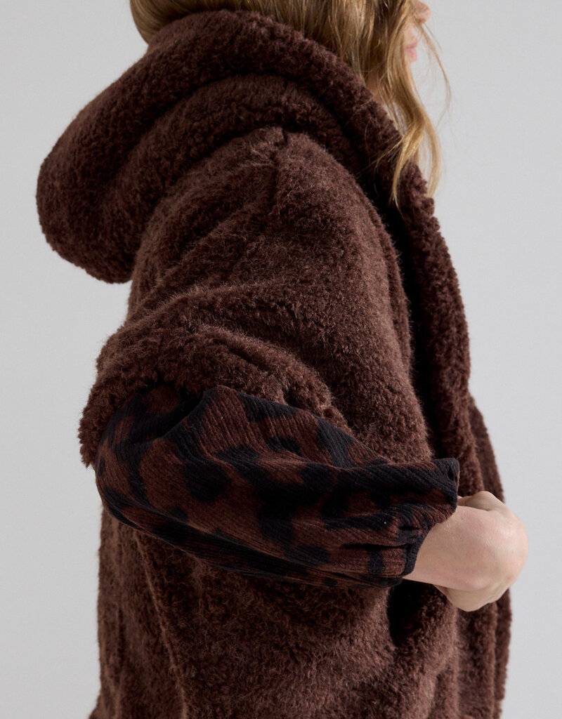 Tramontana Faux Fur Hooded Cape