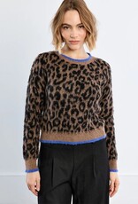 Molly Bracken Leopard Knit Sweater