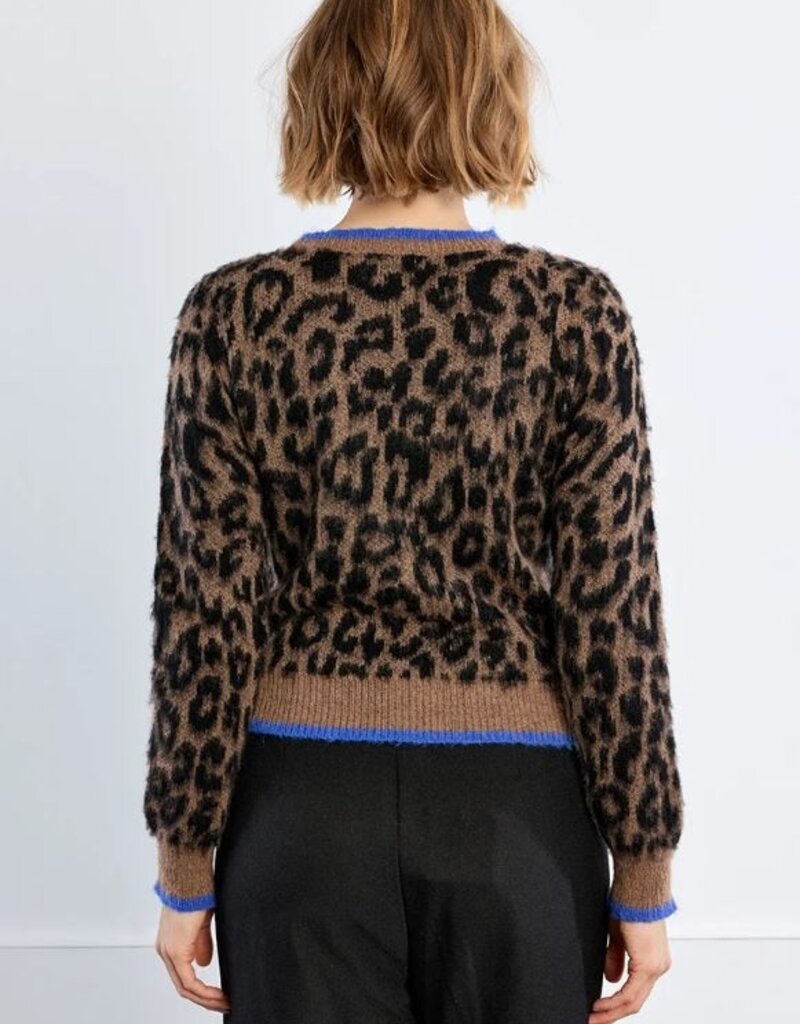 Molly Bracken Leopard Knit Sweater