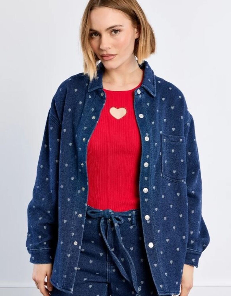 Molly Bracken Heart Denim Shirt