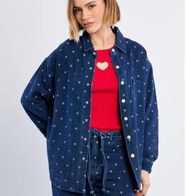Molly Bracken Heart Denim Shirt