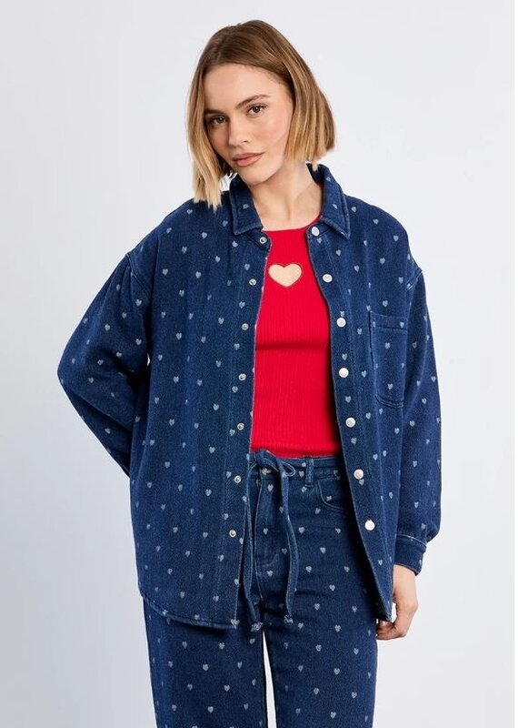 Molly Bracken Heart Denim Shirt