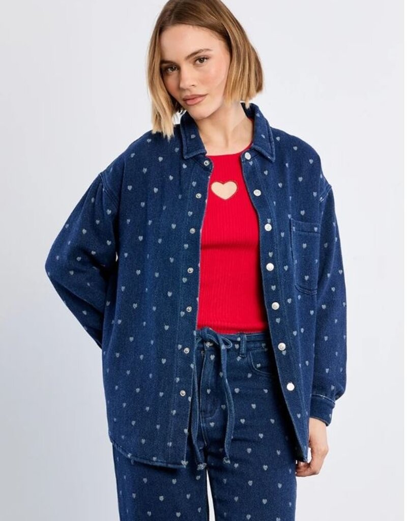 Molly Bracken Heart Denim Shirt