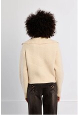 Molly Bracken Double Zip Knit Sweater