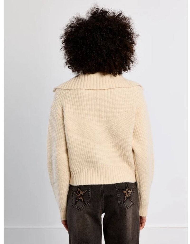 Molly Bracken Double Zip Knit Sweater
