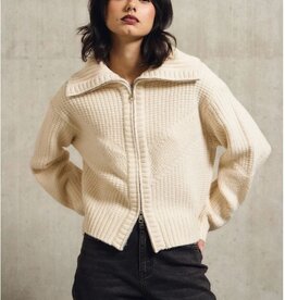 Molly Bracken Double Zip Knit Sweater