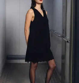 Molly Bracken Velvet Embroidered Dress
