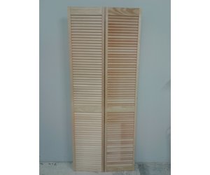 Pine Louvered Bifold Closet Door Habitat For Humanity Restore