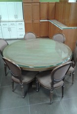 Woodbridge 60 Round Solid Wood Pedestal Table