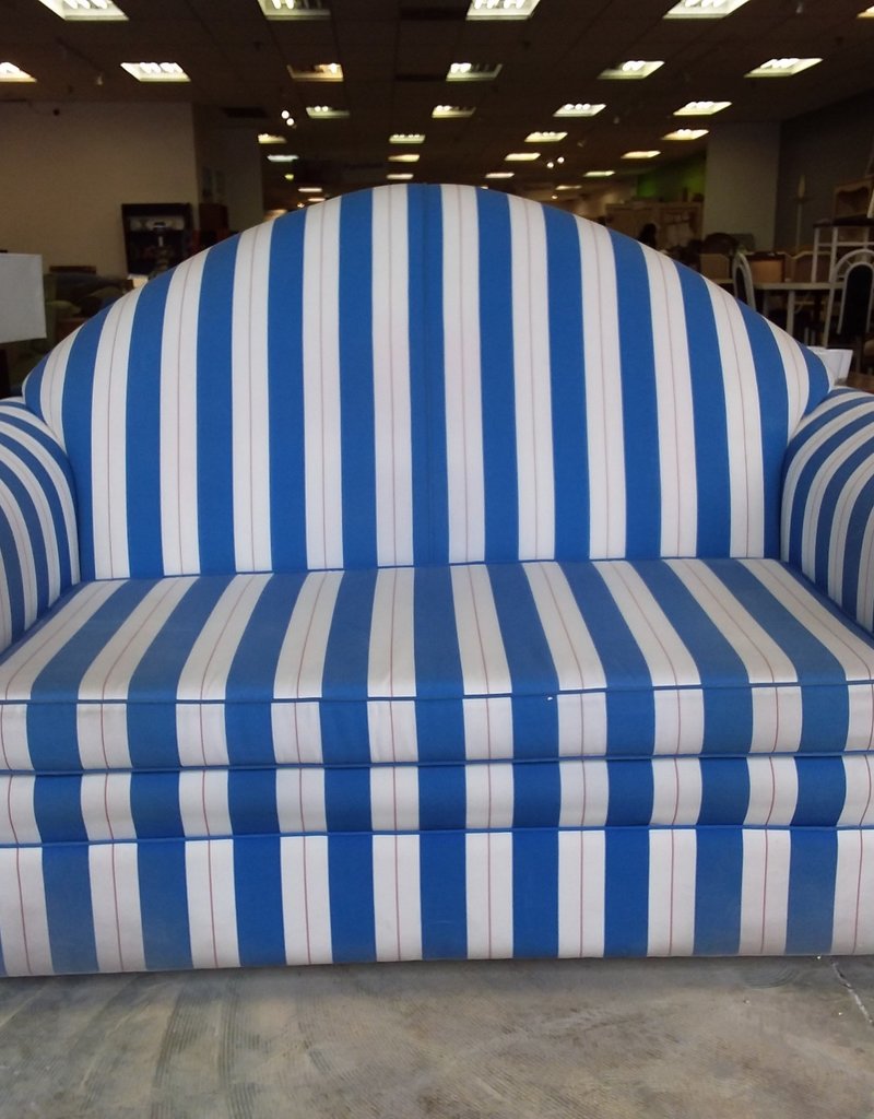 Blue And White Striped Sofa Habitat For Humanity Restore