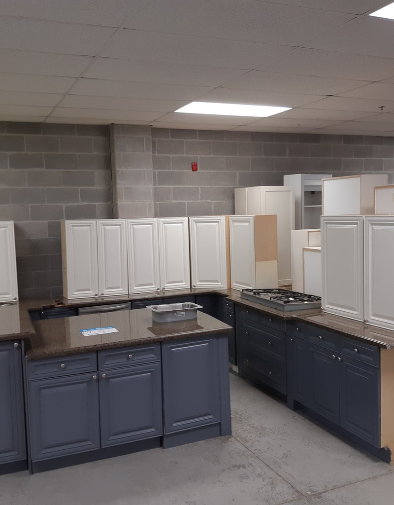 Kitchen Cabinets Set With Island And Marble Counter Top Habitat