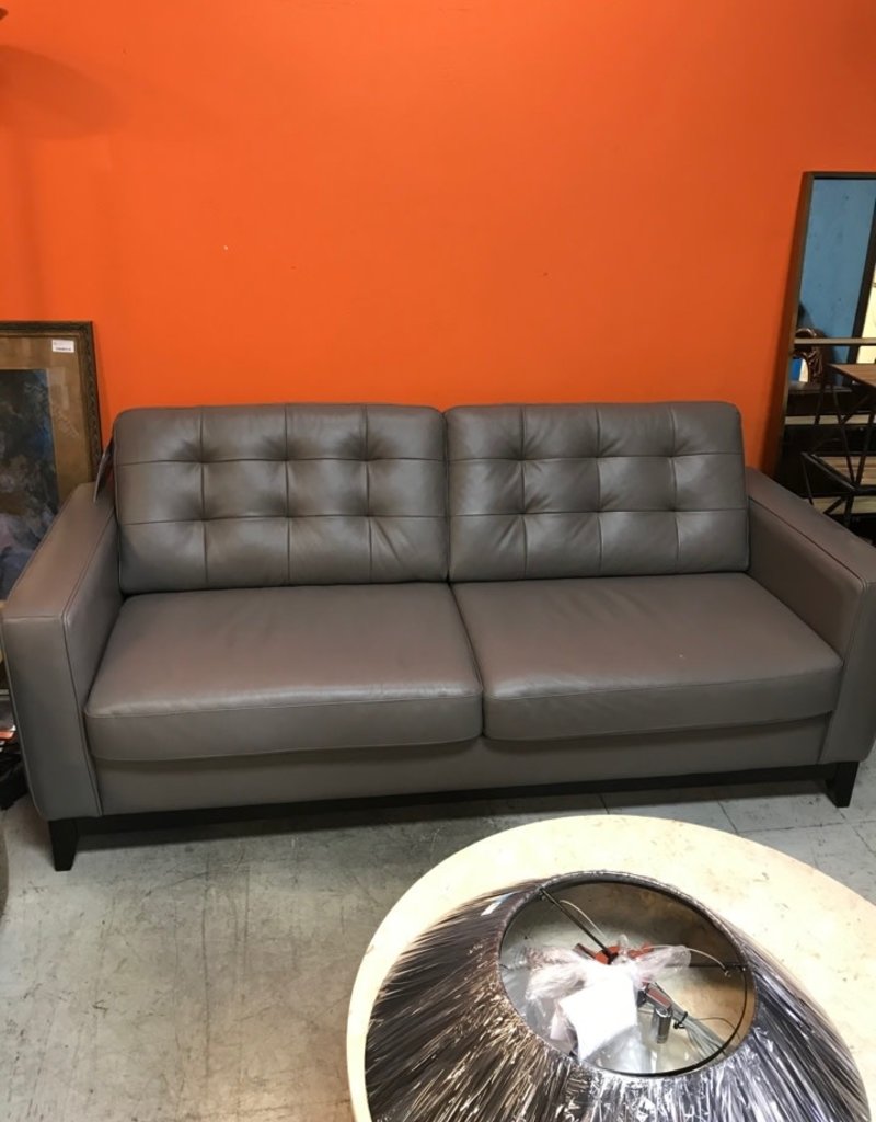 Grey Leather Sofa Habitat For Humanity Restore