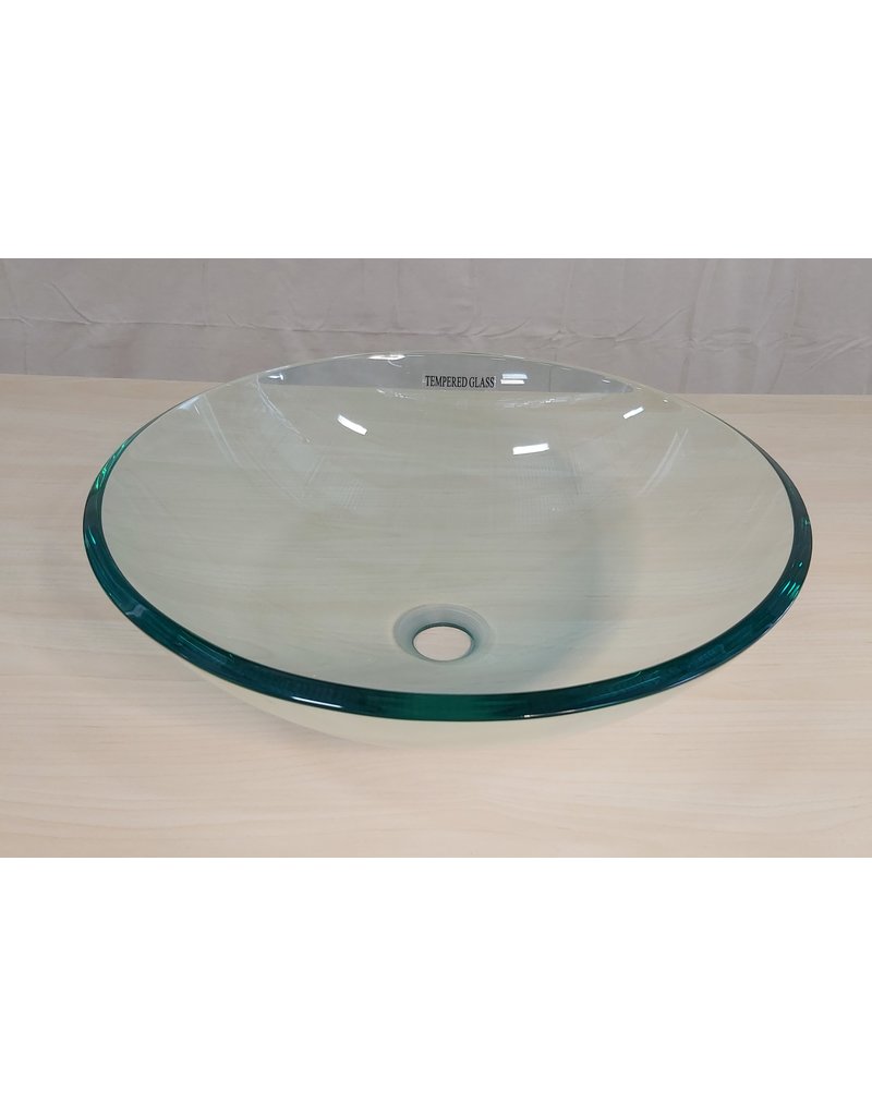 Clear Round Tempered Gl Vessel Bathroom Sink Habitat For Clear Round Tempered Gl Vessel