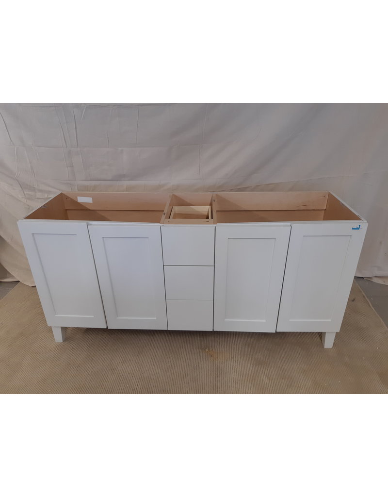 72 2 Sink White Bathroom Vanity Cabinet Habitat For Humanity Restore