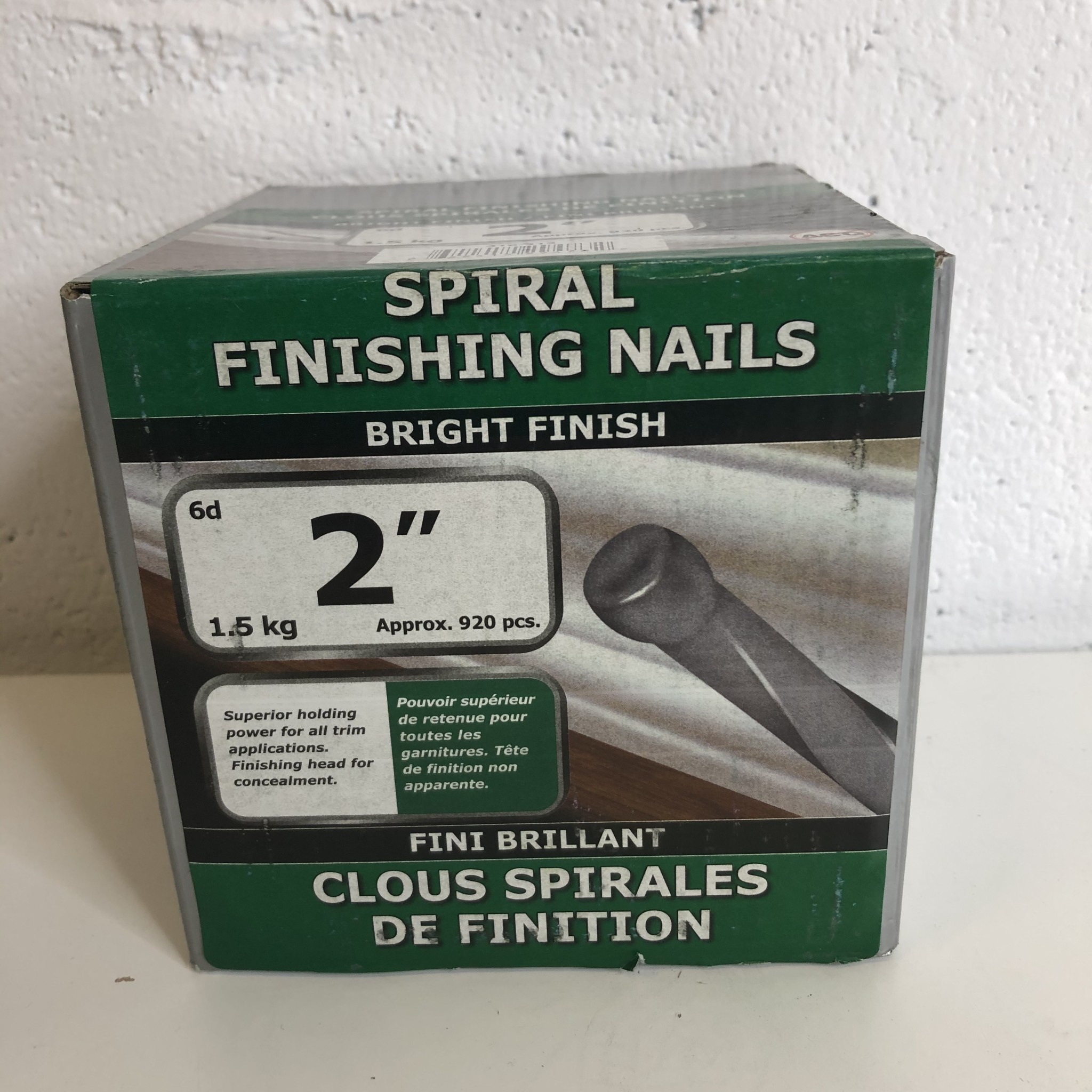 2” Spiral Finishing Nails Habitat for Humanity ReStore