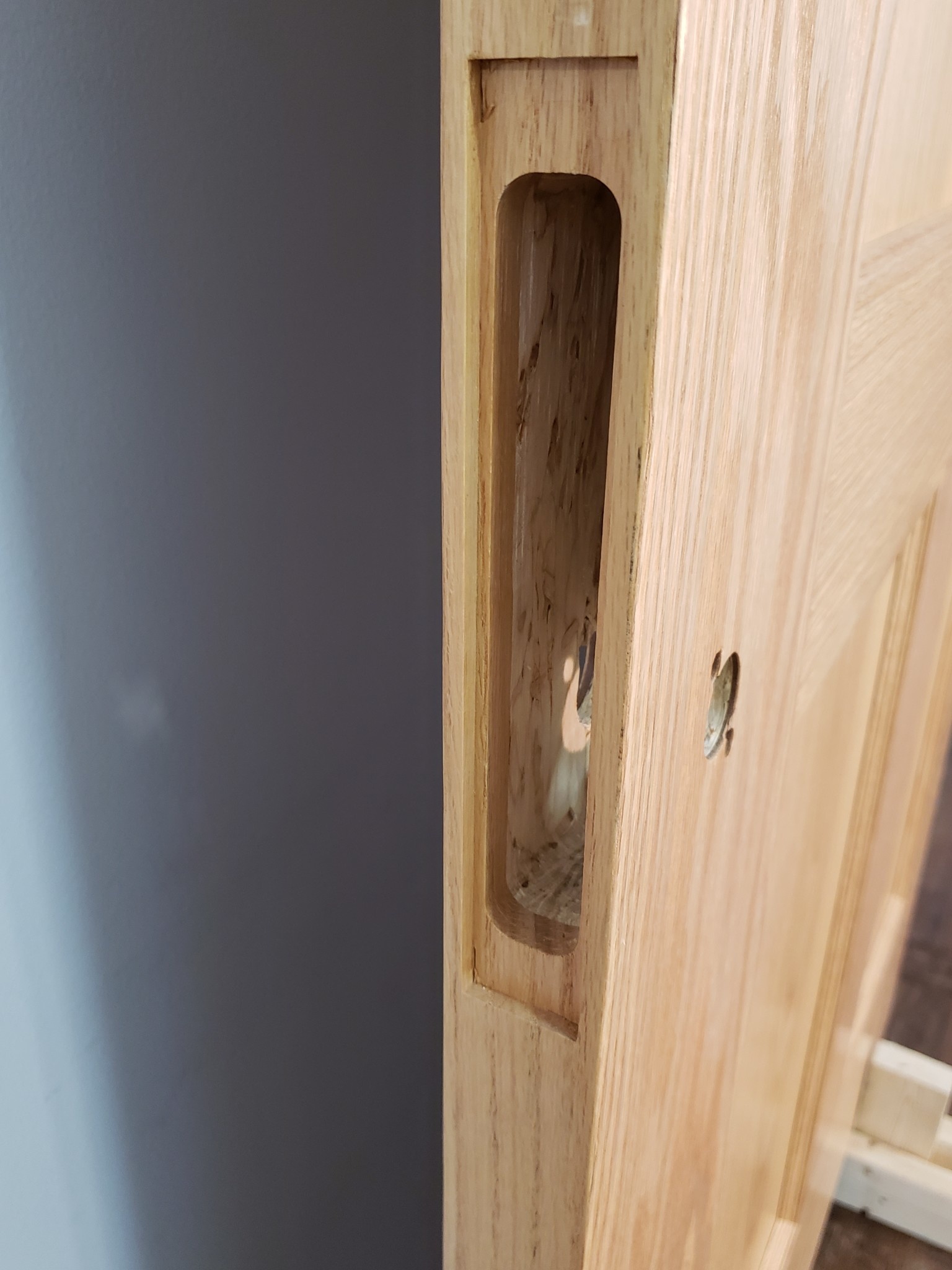 Oak Solid Core Door 43" x 84"x 1.75" Habitat for Humanity ReStore