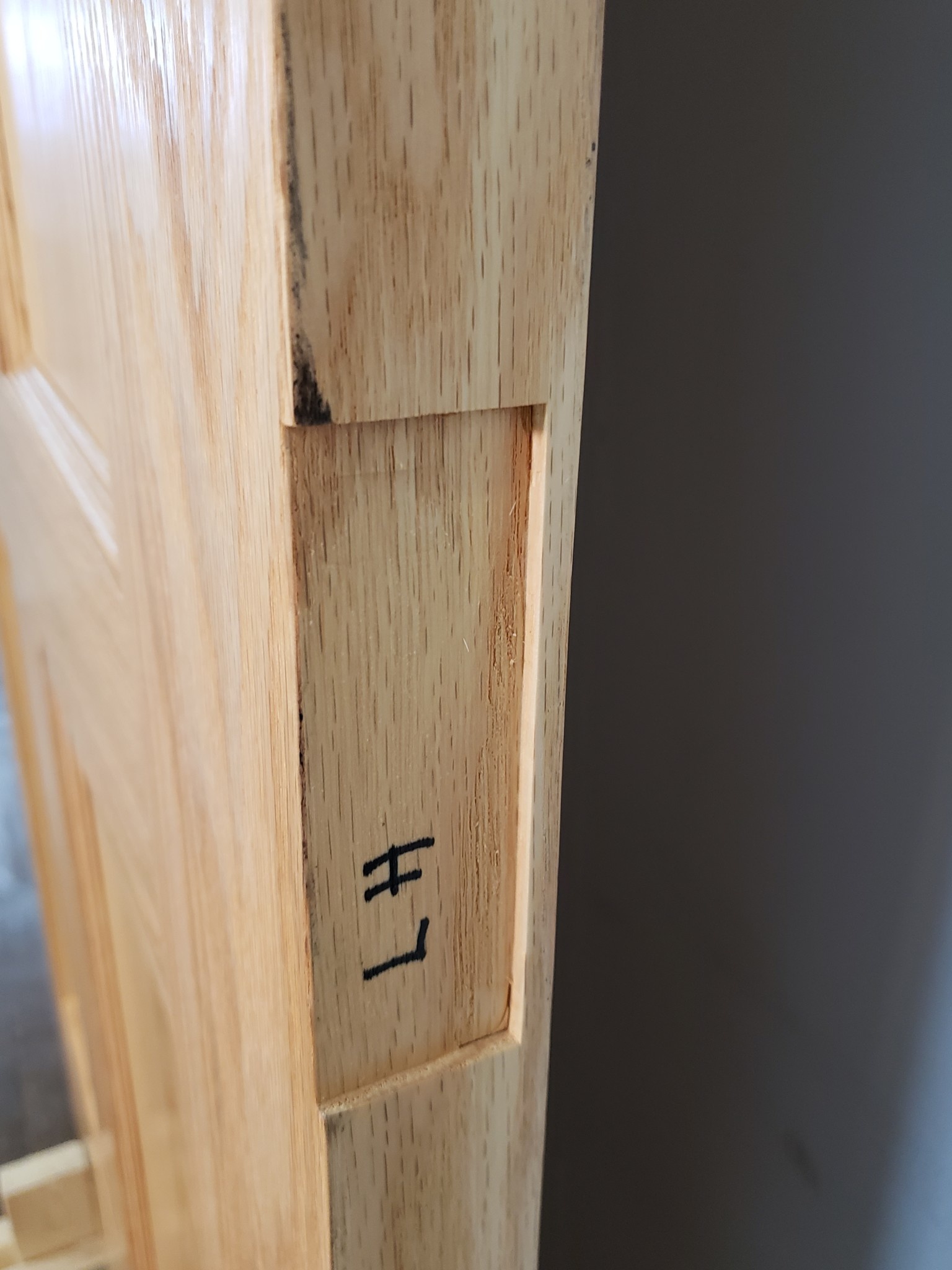 Oak Solid Core Door 43" x 84"x 1.75" Habitat for Humanity ReStore