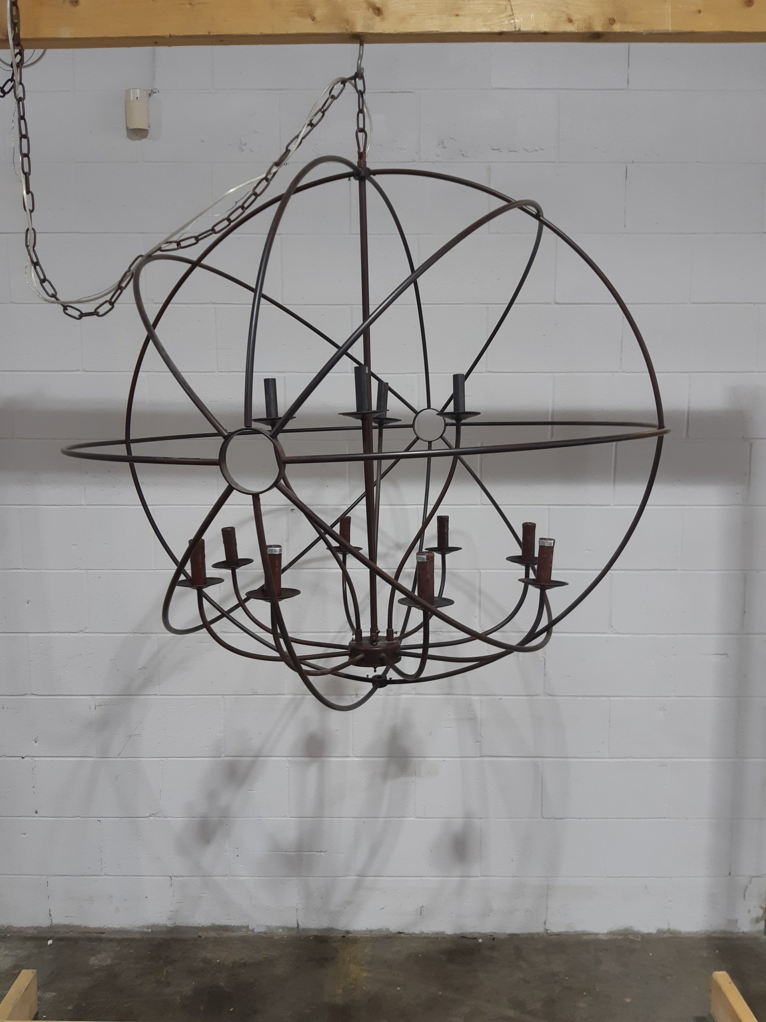 Atom Chandelier 40" Habitat for Humanity ReStore