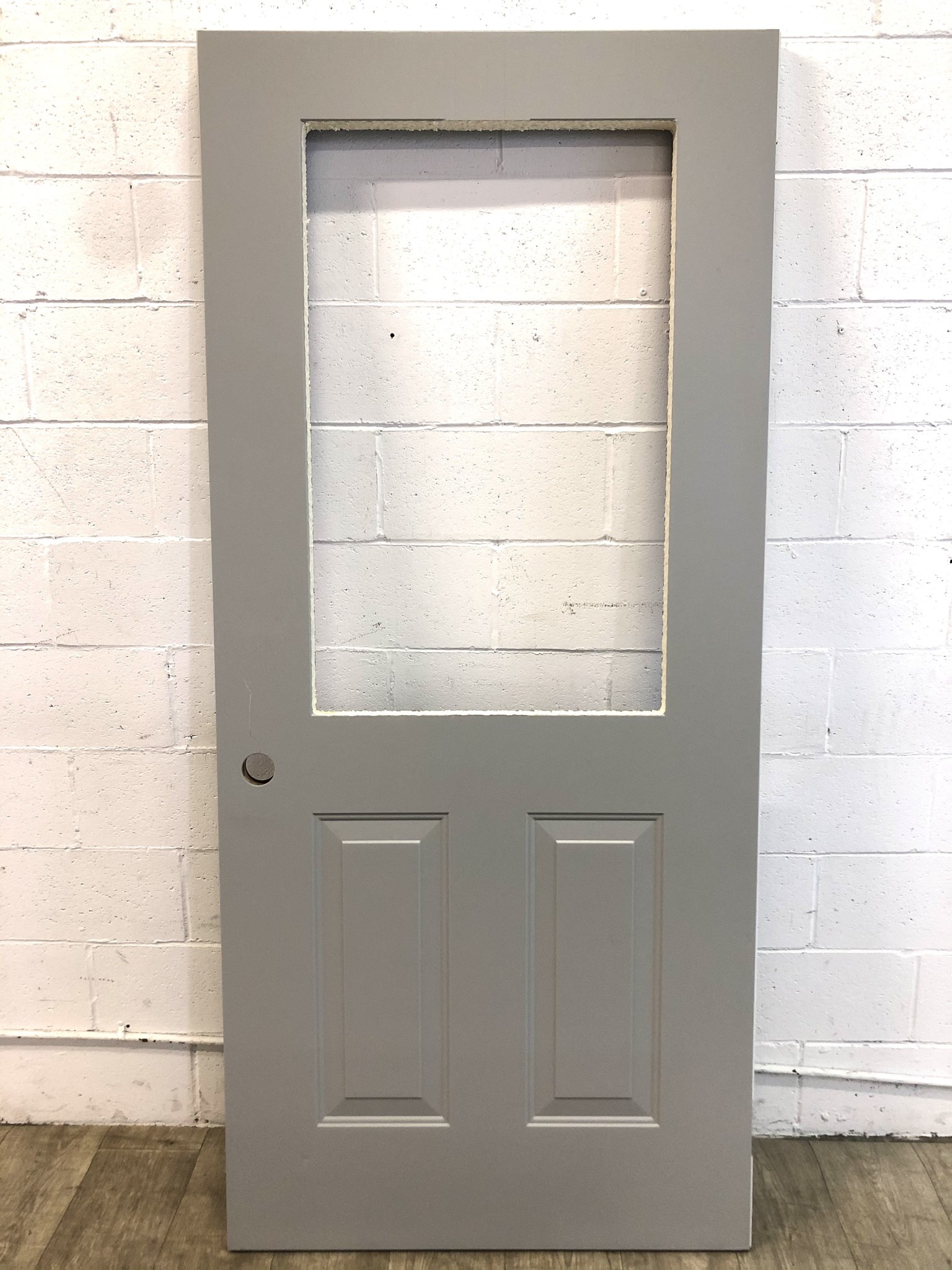 Grey Masonite Exterior Door Habitat for Humanity ReStore