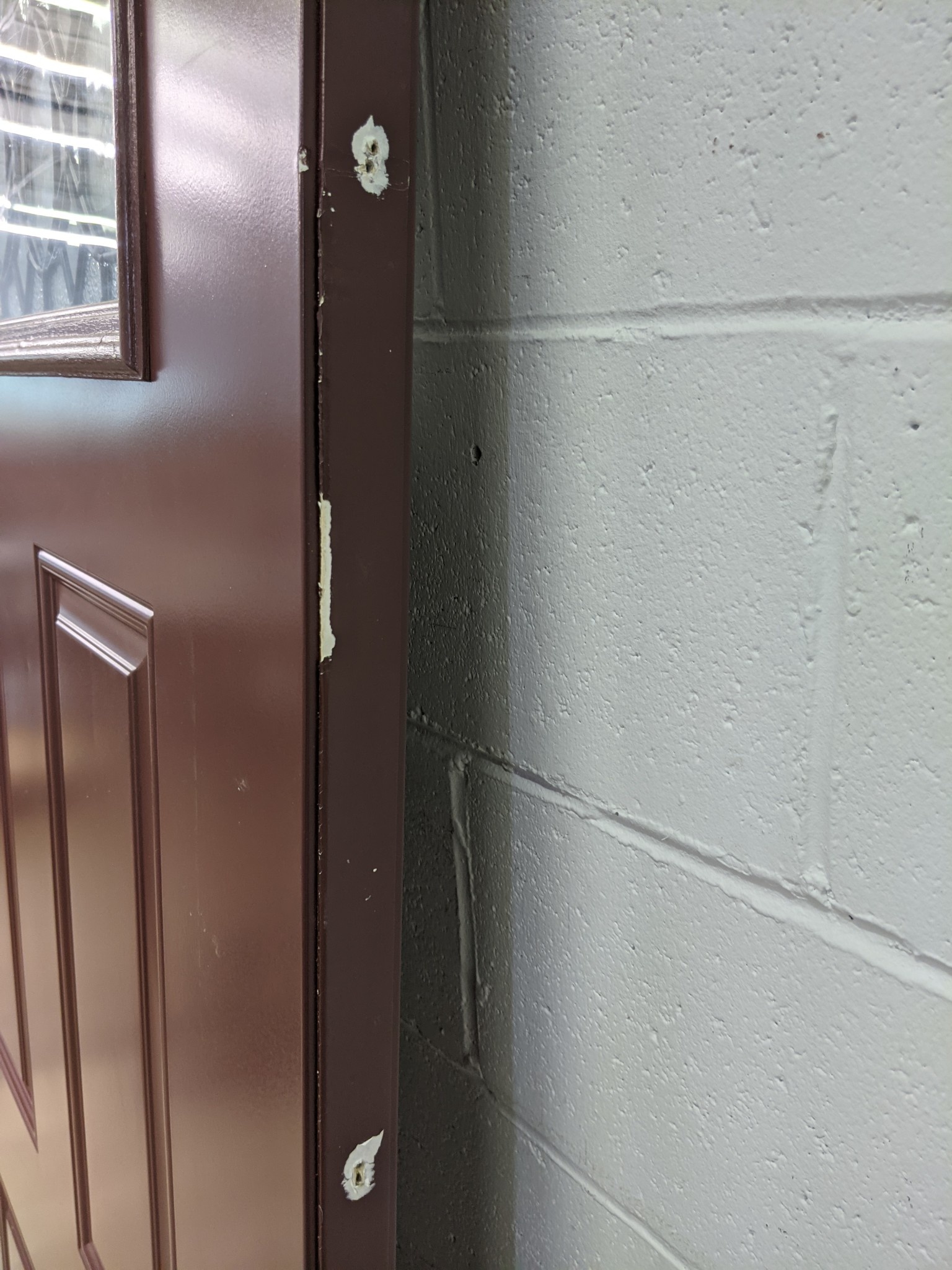 NEW 79&quot; x 35.75&quot; Exterior Steel Door with glass insert