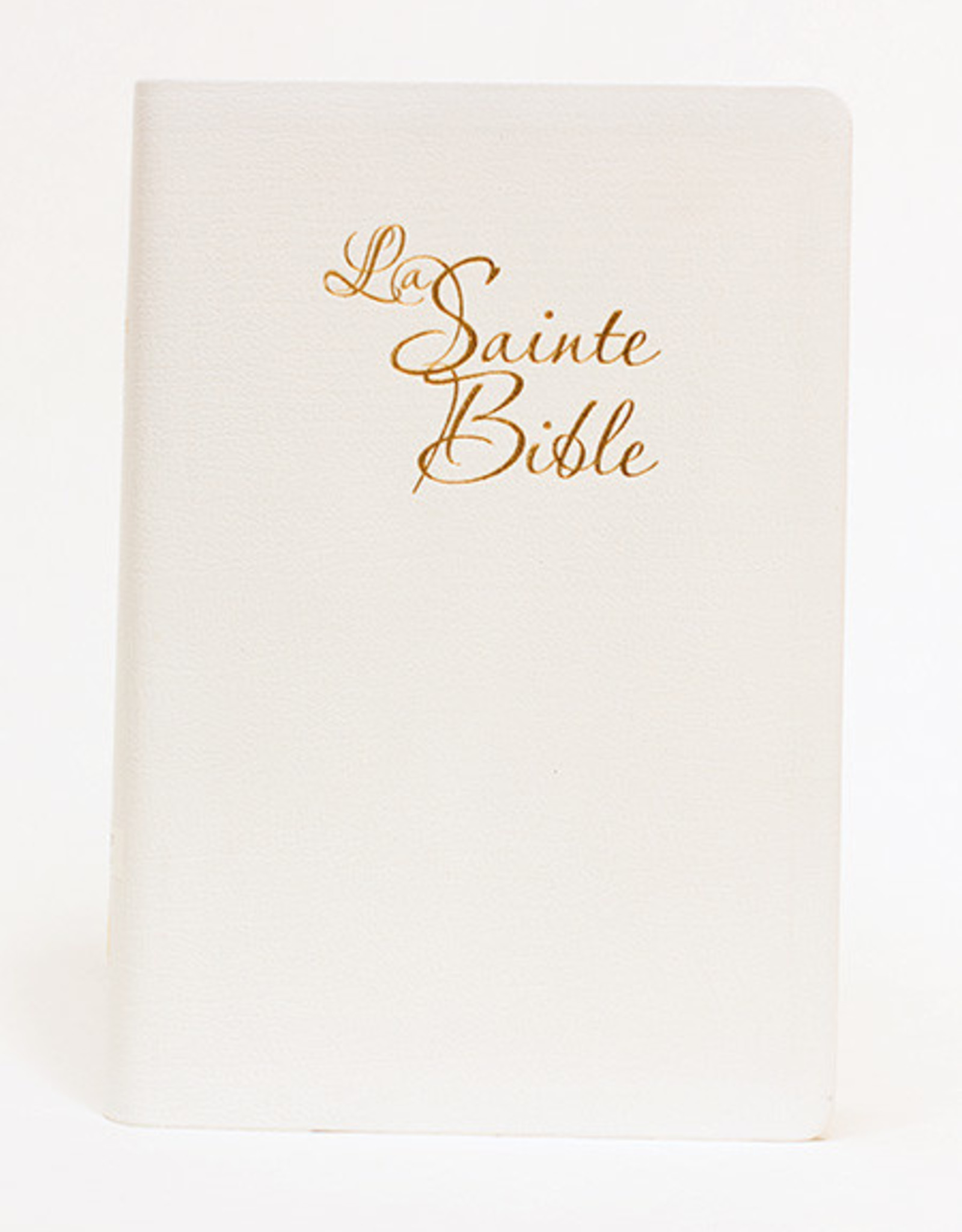 Bible Louis second1910 Gros caractère blanc- doré - mariage - Librairie ...