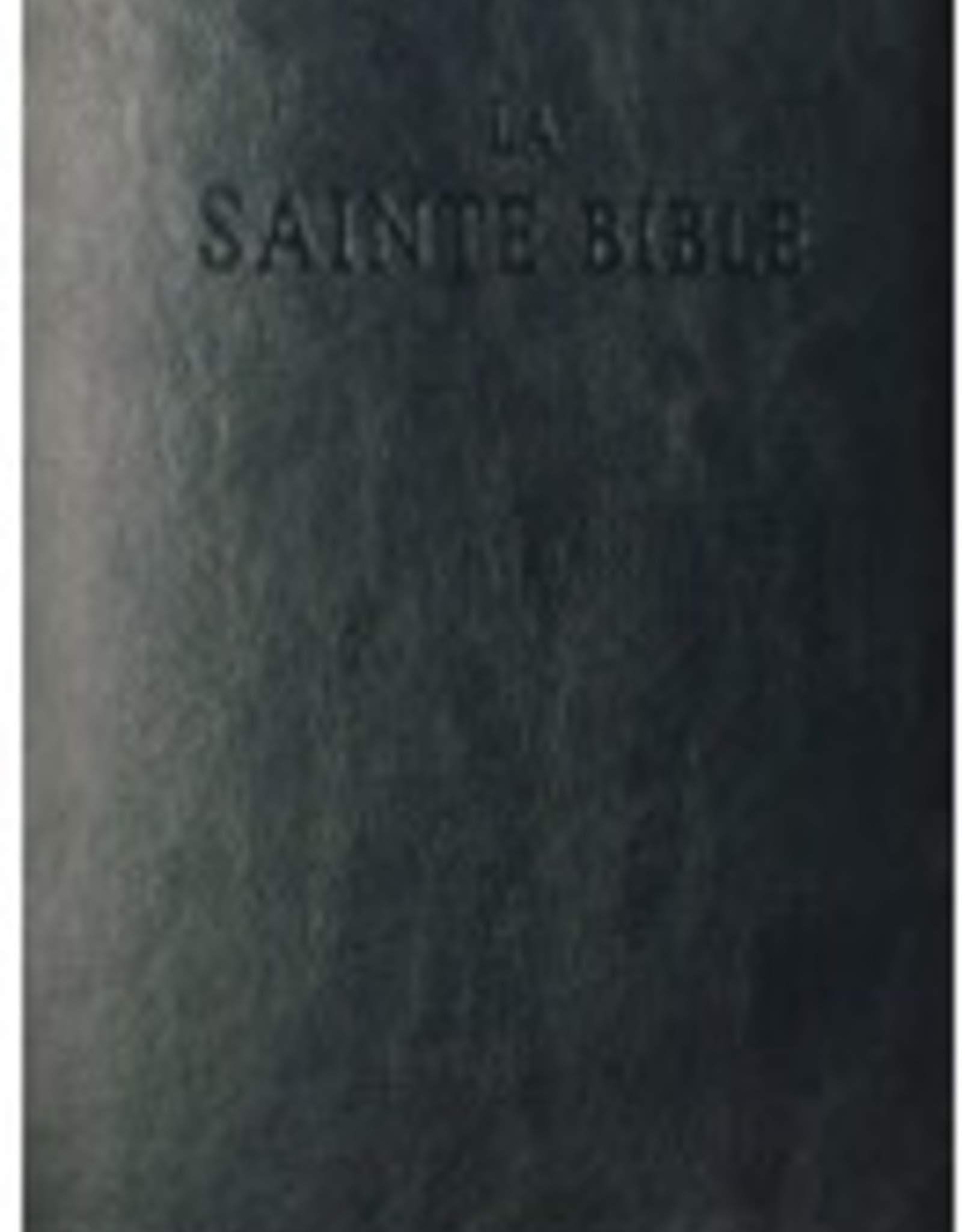 Louis Second La Sainte Bible dorée en cuir noir - avec matériel pastoral