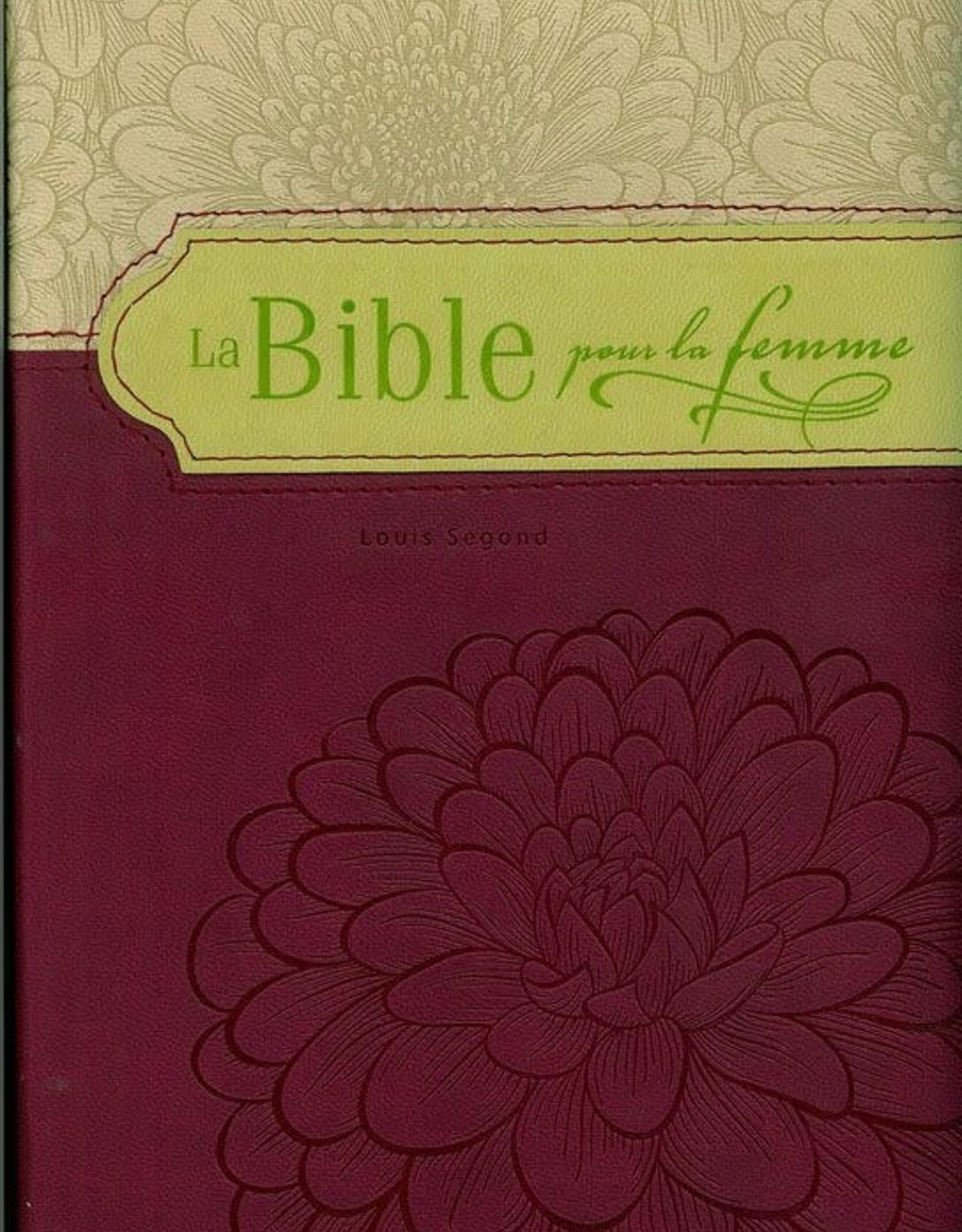 bible femme La Bible pour la femme - bourgogne et bronze