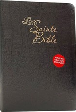 Société Biblique Canadienne Bible Louis segond 1910 gros caractère parole de Jésus en rouge fermeture éclaire