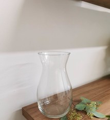 Clear Jordan vase 9" (medium)