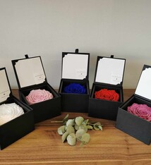 Rose éternelle en boîte cadeau