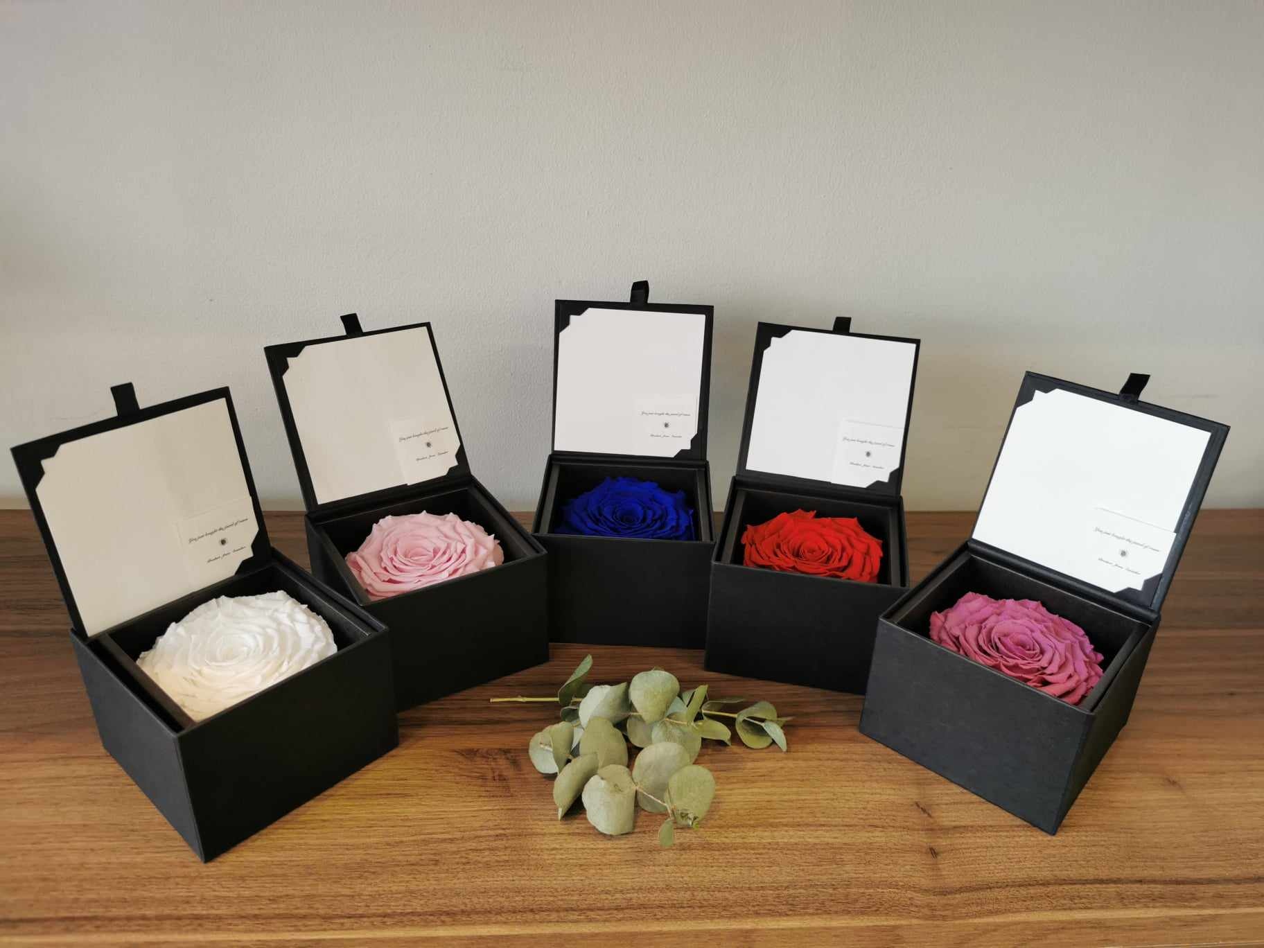 Rose éternelle en boîte cadeau