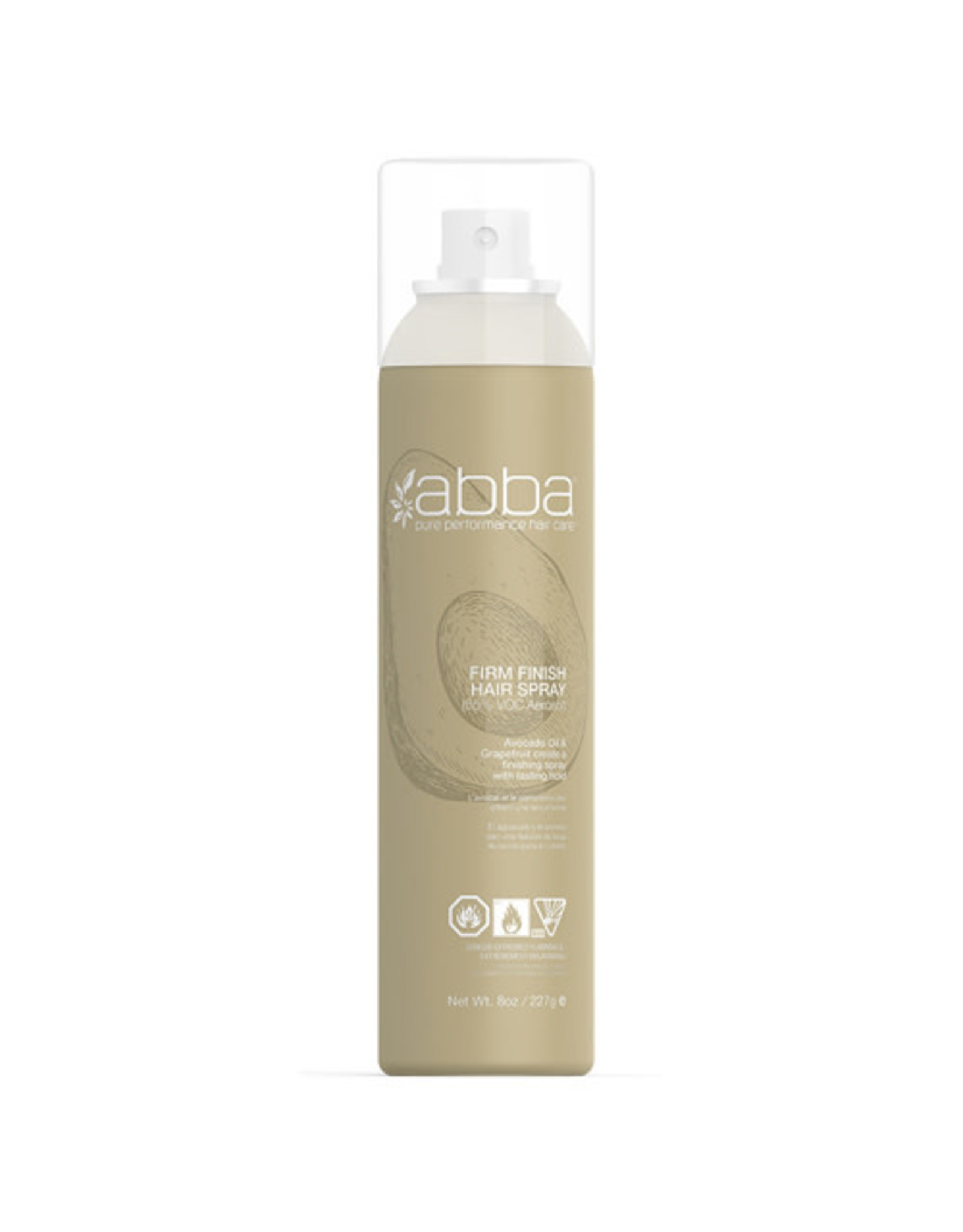 ABBA FIRM FINISH HAIR SPRAY AEROSOL 8OZ