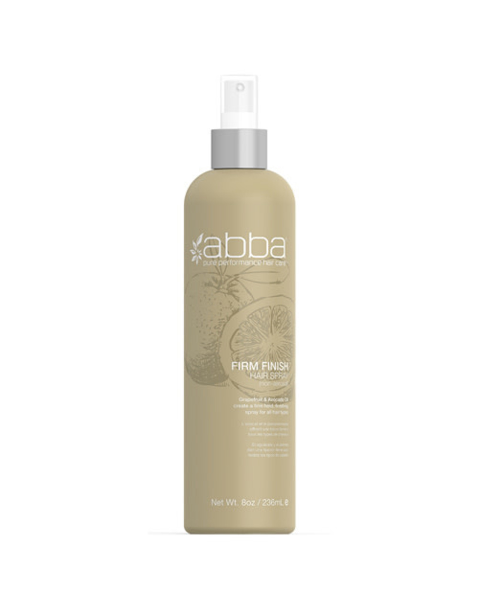 ABBA FIRM FINISH HAIR SPRAY NON-AEROSOL 8OZ