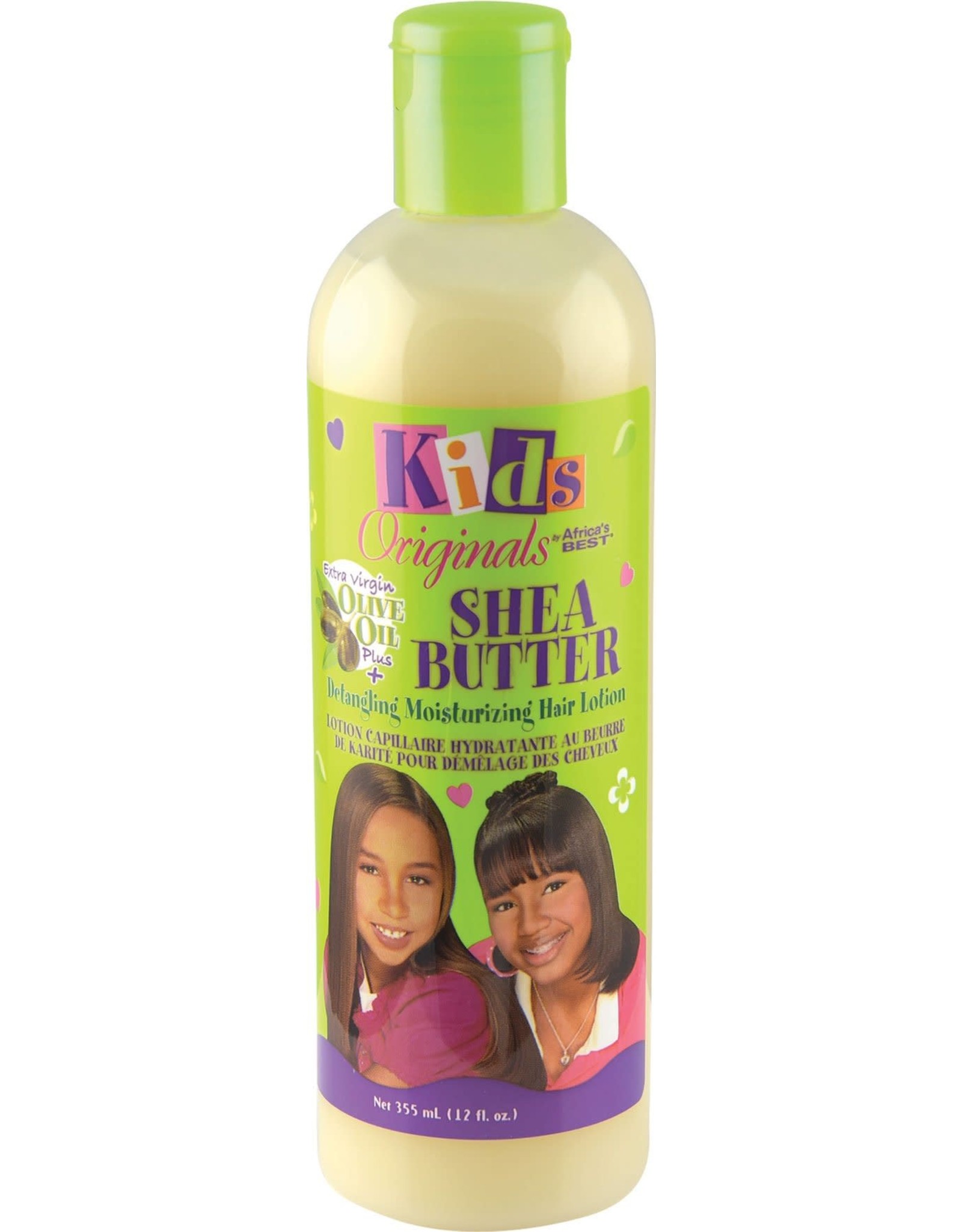 AFRICA'S BEST KIDS ORIGINALS SHEA BUTTER DETANGLING MOISTURIZING HAIR LOTION 12OZ