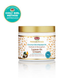 AFRICAN PRIDE MOISTURE MIRACLE COCONUT OIL & BAOBAB OIL LEAVE-IN CREAM 15OZ