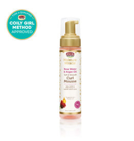 AFRICAN PRIDE MOISTURE MIRACLE ROSE WATER & ARGAN OIL CURL MOUSSE 8.5OZ