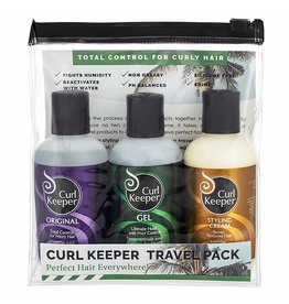 CURLY HAIR SOLUTIONS CURL KEEPER TRAVEL PACK - ORIGINAL, GEL, STYLING CREAM 100ML