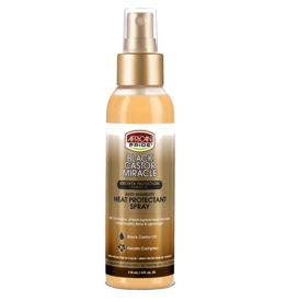 AFRICAN PRIDE BLACK CASTOR MIRACLE HEAT PROTECTANT SPRAY 4OZ